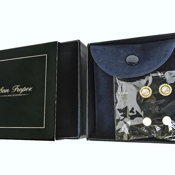 Women’s 14K 6-Piece Jewelry Set Gold Plated San Tropez Necklace Bracelet Earring - Picture 3 of 4